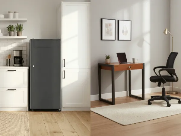 Fridge with Crest Study Set Combo